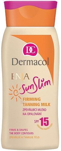 Sun krēms Dermacol Enja Firming Sunslim Sauļošanās Milk SPF 15 Cosmetic 200ml paveikslėlis 1 iš 1