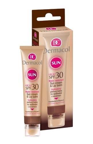 Sun krēms Dermacol Sun Cream & Cosmetic Lip Balm SPF30 30ml paveikslėlis 1 iš 1