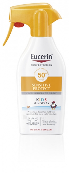 Saulės kremas Eucerin Children´s Spray Spray Sensitiv e Protect SPF 50+ (Sun Spray) 300 ml paveikslėlis 1 iš 1