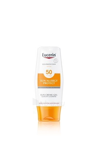 Saulės kremas Eucerin Protective Sunscreen Sunscreen Sunscreen SPF 50 (Sun Creme Gel) 150 ml paveikslėlis 1 iš 1
