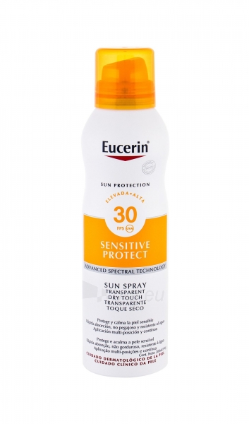 Saulės kremas Eucerin Sun Sensitive Protect Sun Spray Dry Touch Sun Body Lotion 200ml SPF30 paveikslėlis 1 iš 1