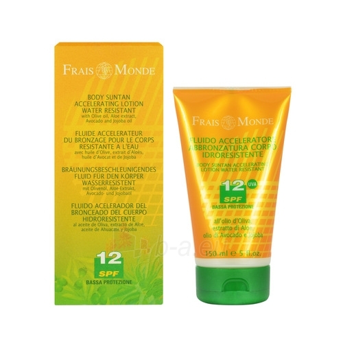 Sun Cream Frais Monde Body Sun Tan Accelerating Lotion SPF15  Cosmetic  150ml paveikslėlis 1 iš 1