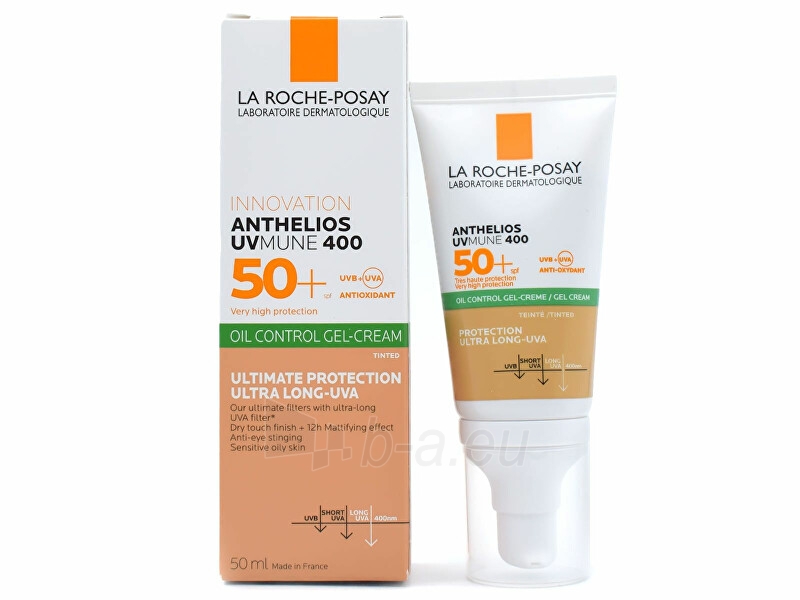 Saulės kremas La Roche Posay Moisturizing Gel-Cream SPF 50+ Anthelious XL (Tinted Dry Touch Gel Cream) 50 ml paveikslėlis 1 iš 2