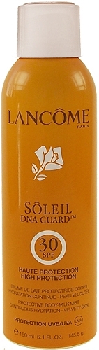 Sun Cream Lancome Soleil Dna Guard SPF 30 Spray  Cosmetic 150ml paveikslėlis 1 iš 1