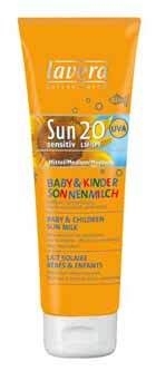 Saulės kremas Lavera Sun Lotion for baby and children SPF15 Cosmetic 125ml paveikslėlis 1 iš 1