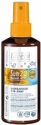 Sun cream Lavera Sun Lotion for baby and children SPF 20 NEUTRAL Cosmetic 200ml paveikslėlis 1 iš 1