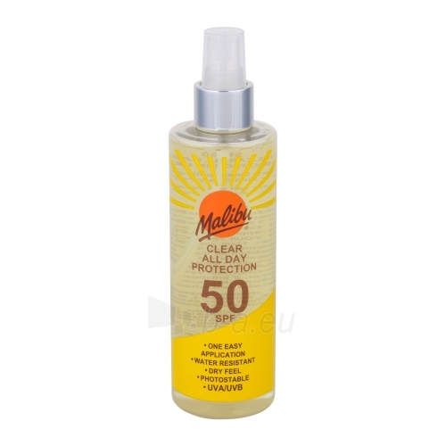 Saulės kremas Malibu Clear All Day Protection SPF50 Cosmetic 250ml paveikslėlis 1 iš 1