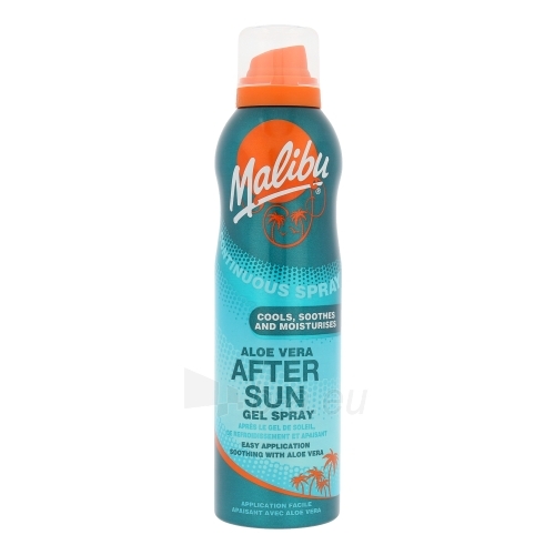 Saulės kremas Malibu Continuous Spray Aloe Vera After Sun Gel Spray Cosmetic 175ml paveikslėlis 1 iš 1