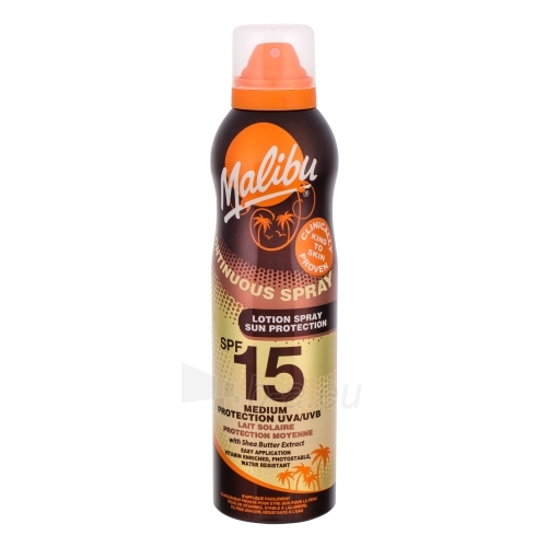 Saulės kremas Malibu Continuous Spray Lotion Spray SPF15 Cosmetic 175ml paveikslėlis 1 iš 1