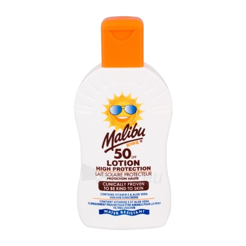 Saulės kremas Malibu Kids Lotion SPF50 Cosmetic 200ml paveikslėlis 1 iš 1