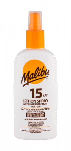 Saulės kremas Malibu Lotion Spray Sun Body Lotion 200ml SPF15 paveikslėlis 1 iš 1