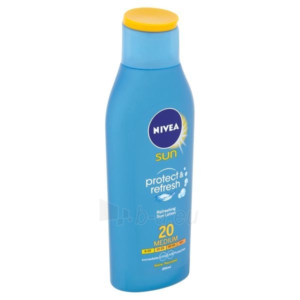 Saulės kremas Nivea Refreshing lotion Protect & Refresh SPF 20 paveikslėlis 2 iš 2