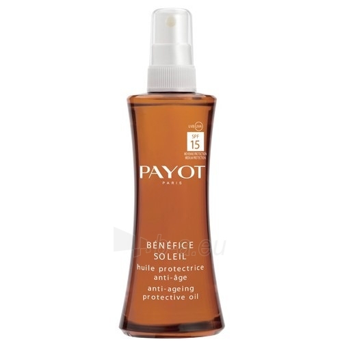 Sun cream Payot Benefice Soleil Anti-Ageing Protective Oil SPF15 Cosmetic 125ml paveikslėlis 1 iš 1