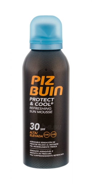 Saulės kremas Piz Buin Protect & Cool Refreshing Sun Mousse SPF30 Cosmetic 150ml For Cooling Hot Skin paveikslėlis 1 iš 1