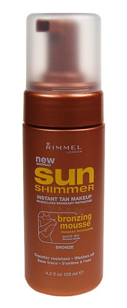 Sun Cream Rimmel London Sun Shimmer Bronzing Mousse  Cosmetic  125ml paveikslėlis 1 iš 1