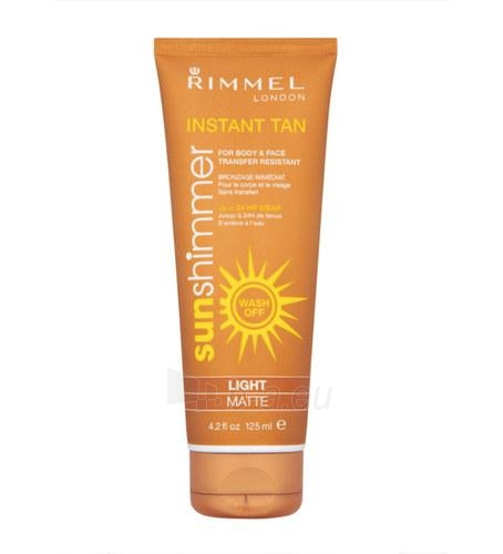 Sun Cream Rimmel London Sun Shimmer Instant Tan  Light Matte  125ml paveikslėlis 2 iš 2