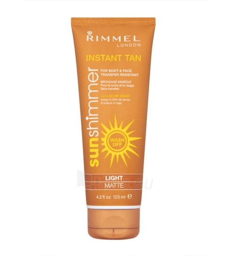 Sun Cream Rimmel London Sun Shimmer Instant Tan  Light Matte  125ml paveikslėlis 1 iš 2