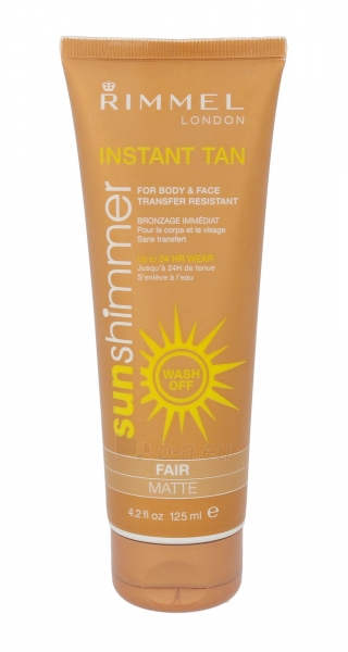 Sun Cream Rimmel London Sun Shimmer Instant Tan Cosmetic 125ml paveikslėlis 1 iš 1