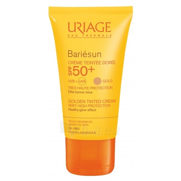 Saulės kremas Uriage (Golden Tinted Cream) Sunscreen SPF 50+ Bariésun 50 ml paveikslėlis 1 iš 1