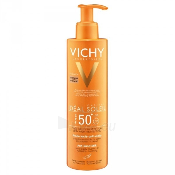 Saulės kremas Vichy Suntan lotion SPF50 repellent sand Ideal Soleil (Anti-Sand Mist) 200 ml paveikslėlis 1 iš 1