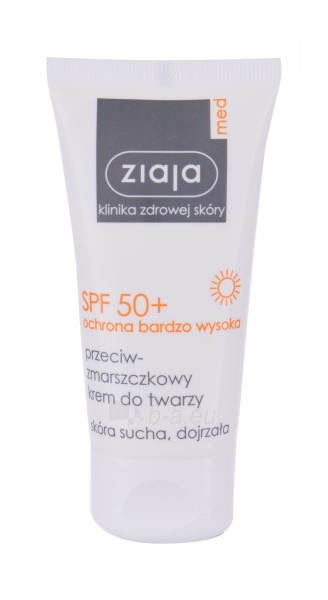 Saulės kremas Ziaja Med Protective Anti-Wrinkle Face Sun Care 50ml SPF50+ paveikslėlis 1 iš 1