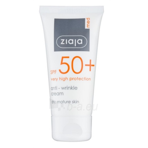 Saulės kremas Ziaja Sun Protection Cream SPF 50+ ( Anti-Wrinkle Cream) 50 ml paveikslėlis 1 iš 1