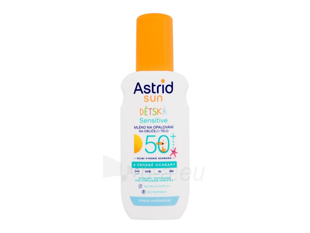 Saulės losjonas Astrid Sun Kids Sensitive Lotion Spray 150ml SPF50+ paveikslėlis 1 iš 1