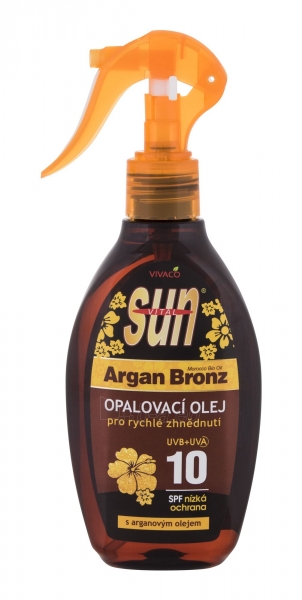 Saulės losjonas Vivaco Sun Argan Bronz Suntan Oil Sun Body Lotion 200ml SPF10 paveikslėlis 1 iš 1