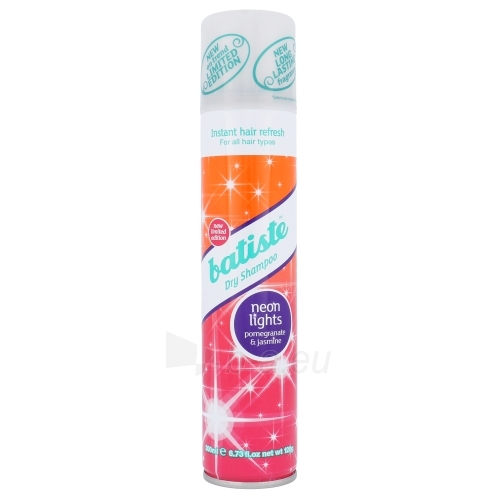 Sausas šampūnas plaukams Batiste Dry Shampoo Neon Lights Cosmetic 200ml paveikslėlis 1 iš 1