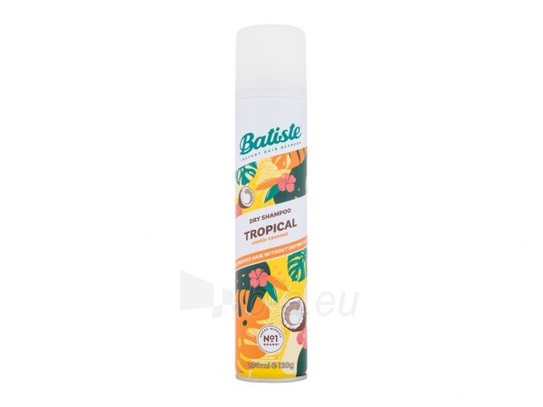 Sausas šampūnas plaukams Batiste Dry Shampoo Tropical Cosmetic 200ml paveikslėlis 1 iš 1