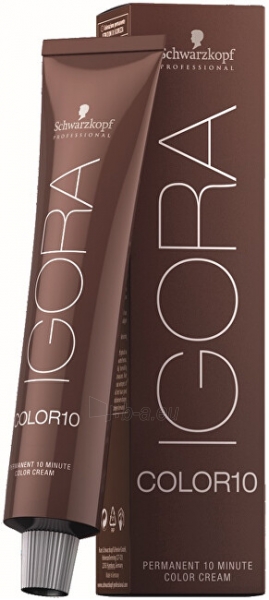Schwarzkopf Professional 10-minute permanent hair color Igora Color 10 (Permanent 10 Minute Color Cream) 60 ml paveikslėlis 1 iš 2