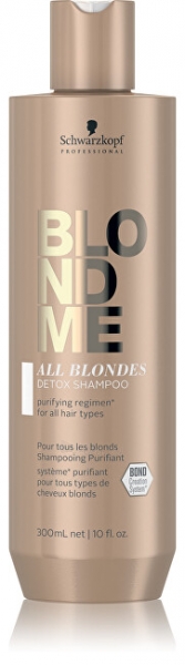 Schwarzkopf Professional Detox shampoo for all types of blonde hair BLONDME All Blonde with ( Detox Shampoo) - 300 ml paveikslėlis 1 iš 1