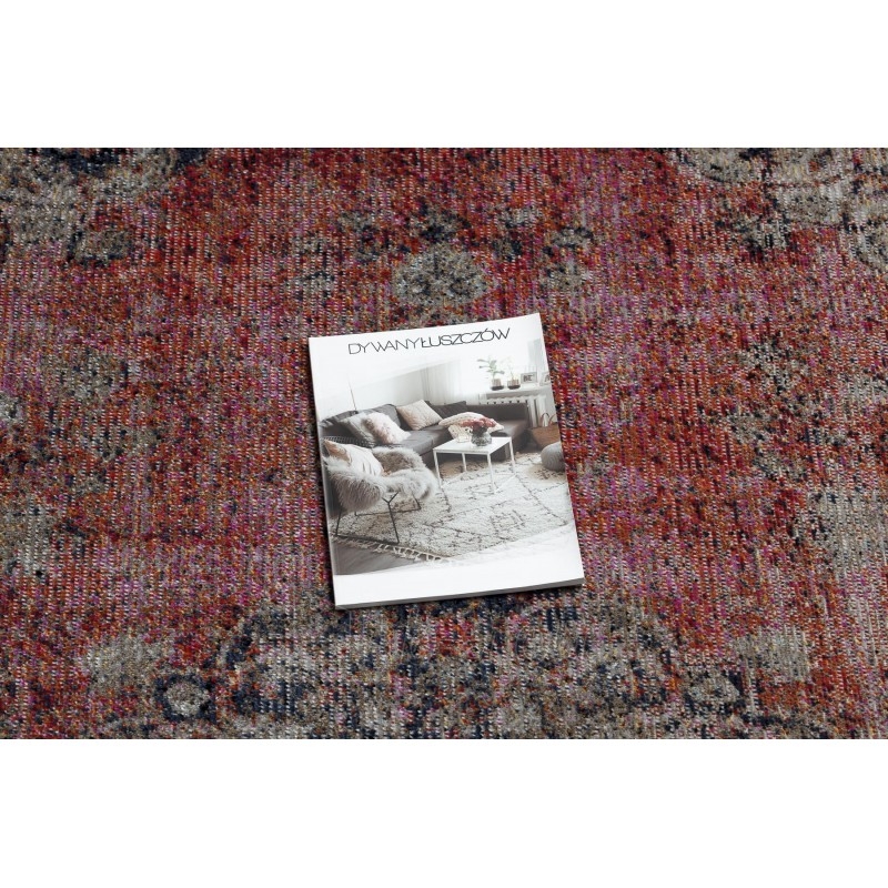 Sendinto dizaino lauko kilimas su raudonais akcentais MUNDO | 140x190 cm paveikslėlis 1 iš 16
