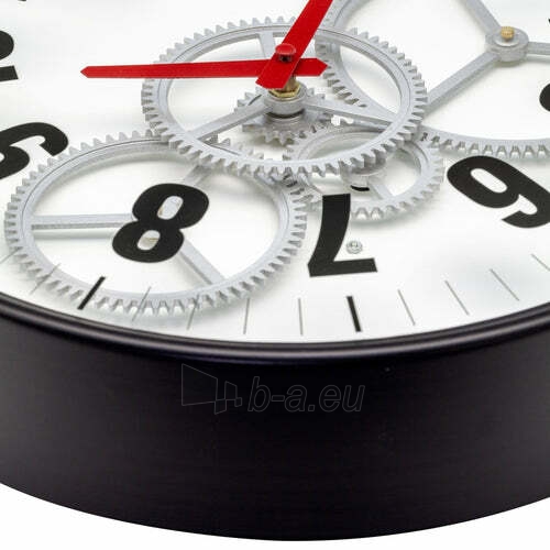 Sieninis laikrodis Nextime Modern Gear Clock 3259WI paveikslėlis 4 iš 9
