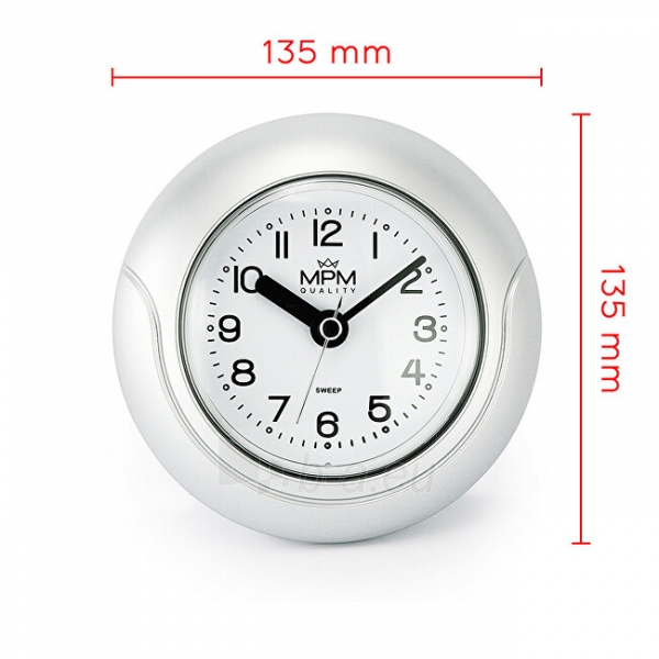 Sieninis laikrodis Prim MPM Bathroom clock E01.2526.70 paveikslėlis 6 iš 7