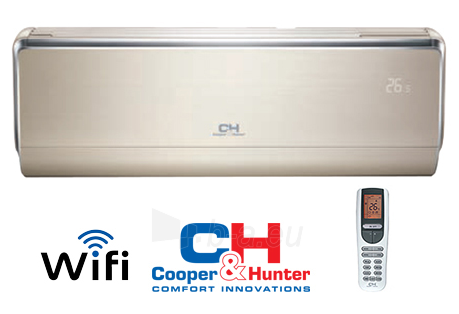 Sieninis oro kondicionierius - šilumos siurblys Cooper&Hunter VIP Inverter CH-S12FTXHV-B paveikslėlis 1 iš 3