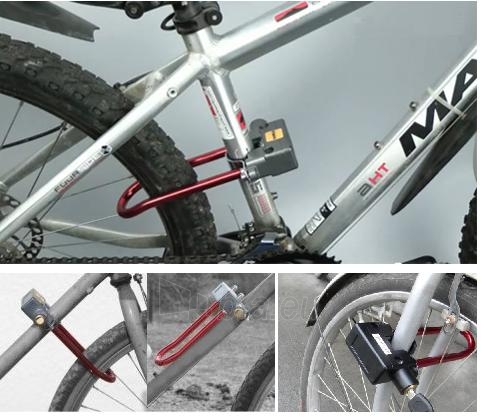 Signalinė spyna (alarm) dviratinė pakabinama paveikslėlis 6 iš 7