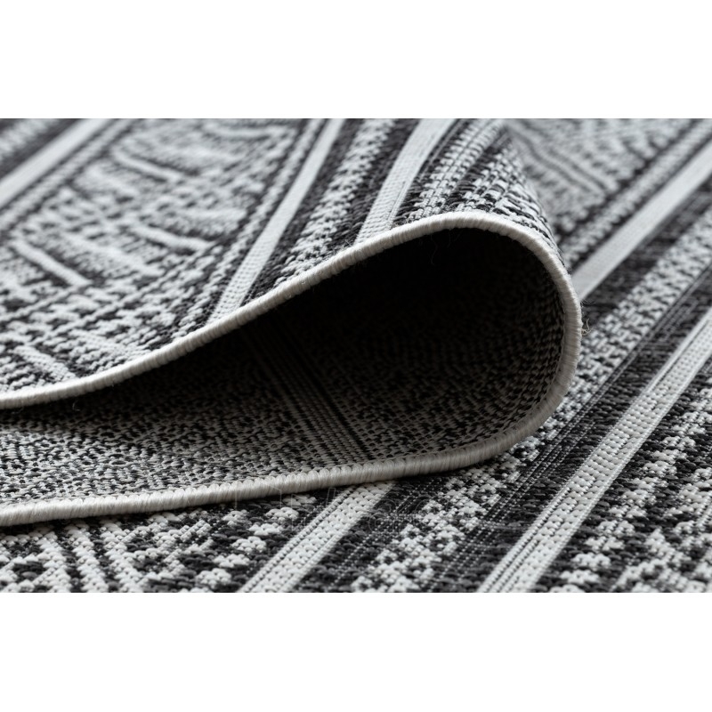 Sizalio kilimas su juodais raštais SION Boho | 140x190 cm paveikslėlis 10 iš 16