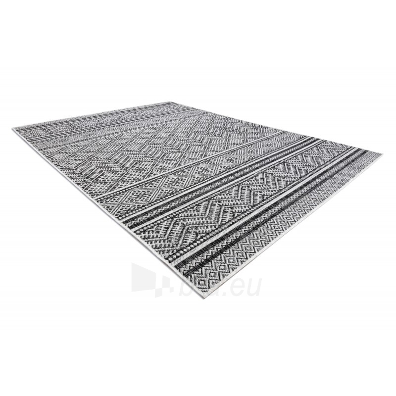 Sizalio kilimas su juodais raštais SION Boho | 140x190 cm paveikslėlis 3 iš 16