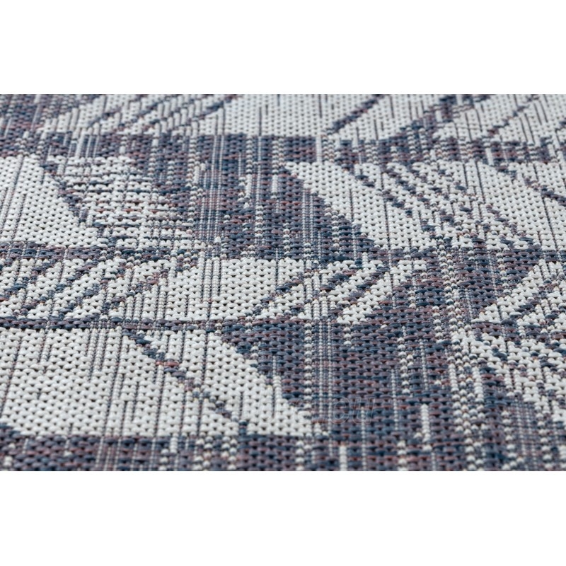 Sizalio kilimas su mėlynais raštais SION Chevron | 140x190 cm paveikslėlis 6 iš 16