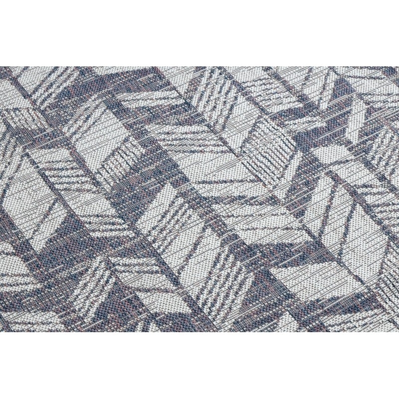 Sizalio kilimas su mėlynais raštais SION Chevron | 140x190 cm paveikslėlis 5 iš 16