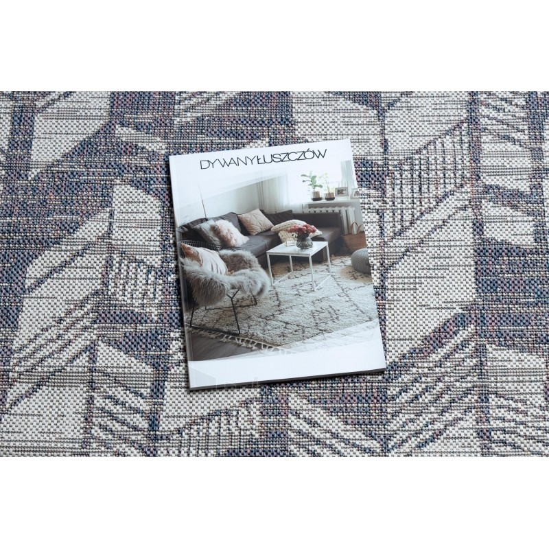 Sizalio kilimas su mėlynais raštais SION Chevron | 180x270 cm paveikslėlis 1 iš 16