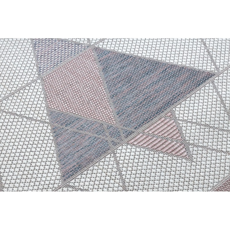 Sizalio kilimas su rožinės spalvos efektais SION Trikampiai | 200x290 cm paveikslėlis 5 iš 16