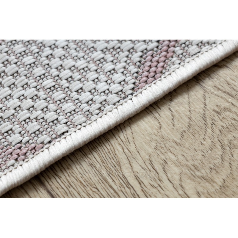 Sizalio kilimas su rožinės spalvos raštu SION | 120x170 cm paveikslėlis 7 iš 15