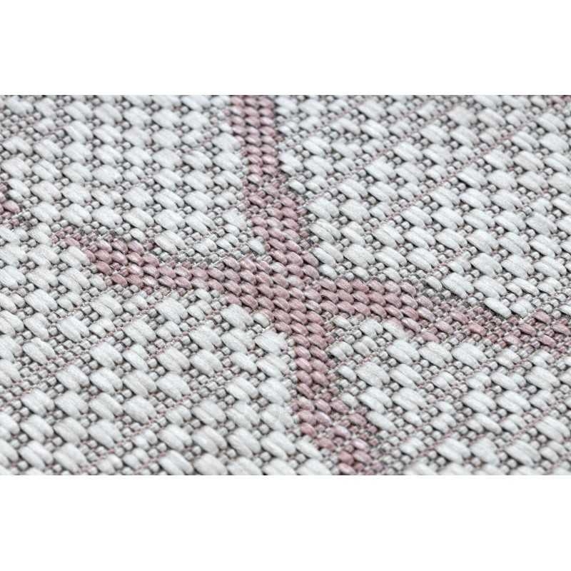 Sizalio kilimas su rožinės spalvos raštu SION | 160x220 cm paveikslėlis 6 iš 15