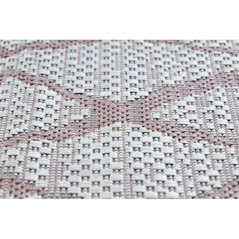 Sizalio kilimas su rožinės spalvos raštu SION | 180x270 cm paveikslėlis 8 iš 15