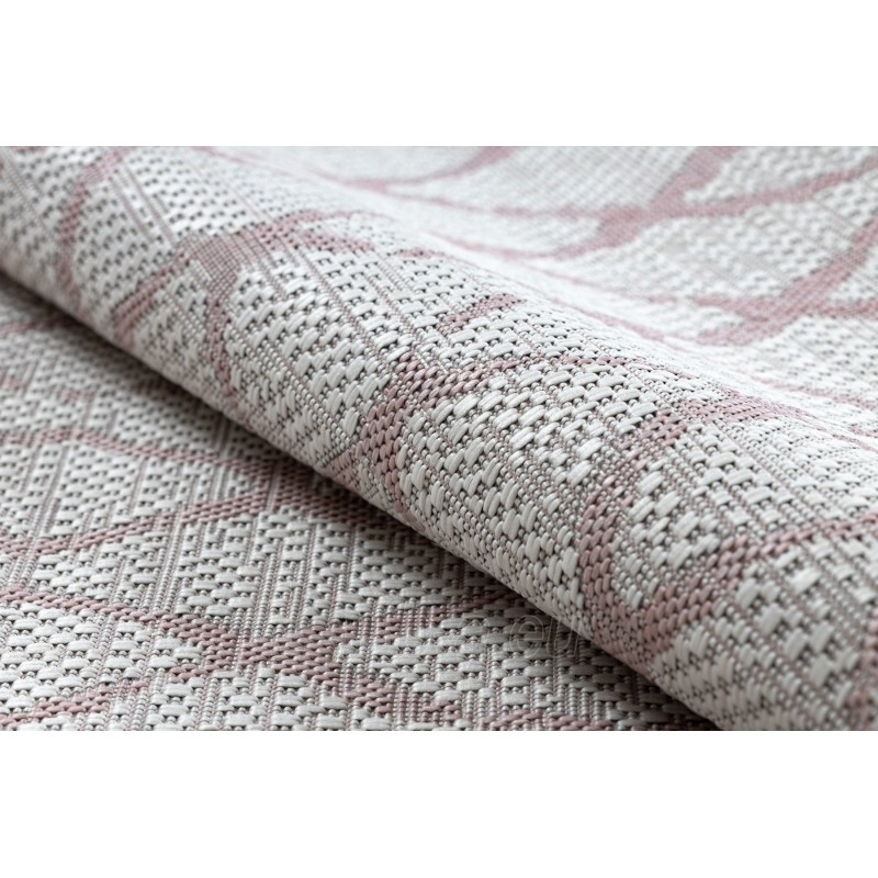 Sizalio kilimas su rožinės spalvos raštu SION | 200x290 cm paveikslėlis 12 iš 15