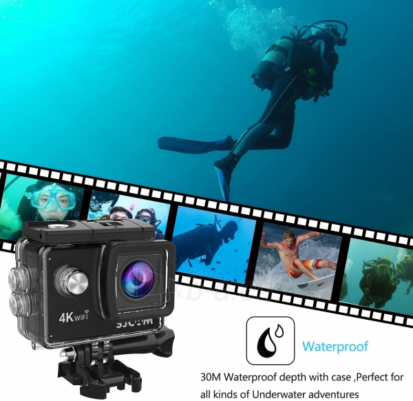 Video camera SJCAM SJ4000 AIR black paveikslėlis 6 iš 7