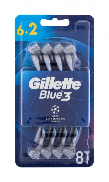 Skustuvas Gillette Blue3 Comfort 8vnt Champions League paveikslėlis 1 iš 1