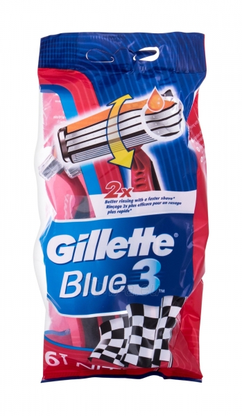 Skustuvas Gillette Blue3 Nitro Razor 6vnt paveikslėlis 1 iš 1